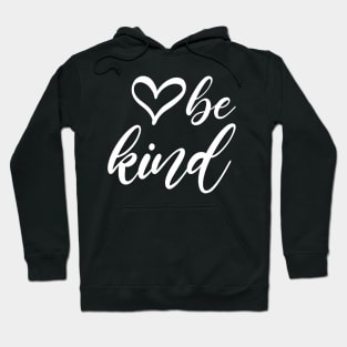 Be Kind Text In Modern Typography With Cute Heart Shape Art Hoodie